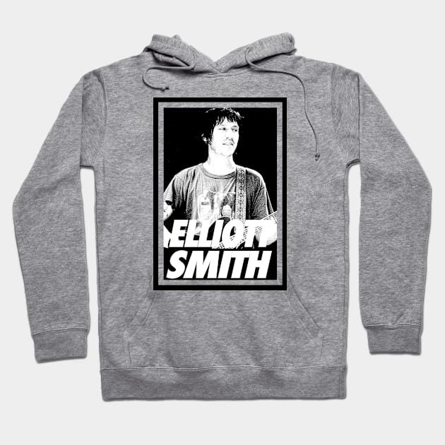 Elliott Smith - Portrait Retro Hoodie by DoctorBlue